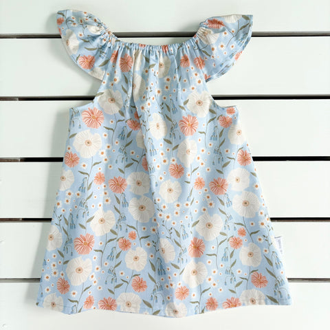 Sweet Blue Floral Dress