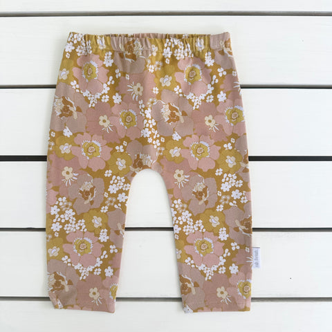Gold and Blush Floral Slims **