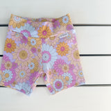 Pastel Floral Bike Shorts