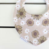 Natural Sunflower Dribble Bib