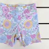 Pastel Bloom Bike Shorts