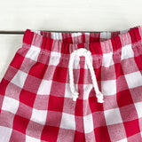 Red Gingham Christmas Shorts