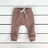 Mocha Ribbed Knit Pants
