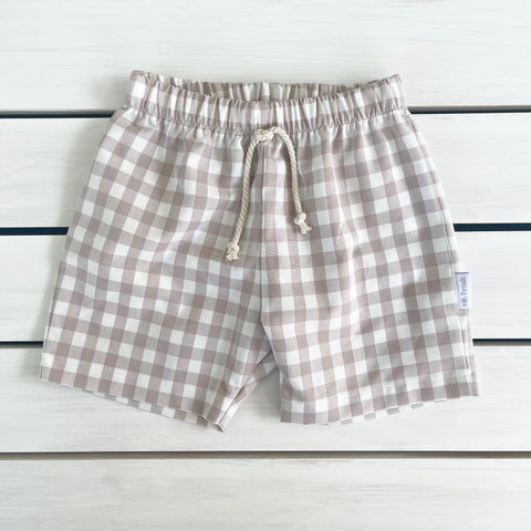 Latte Gingham Shorts (only size 000 left)