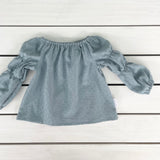 Dusty Blue Willow Top