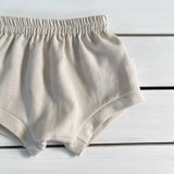 Natural Relaxed Fit Linen Shorties
