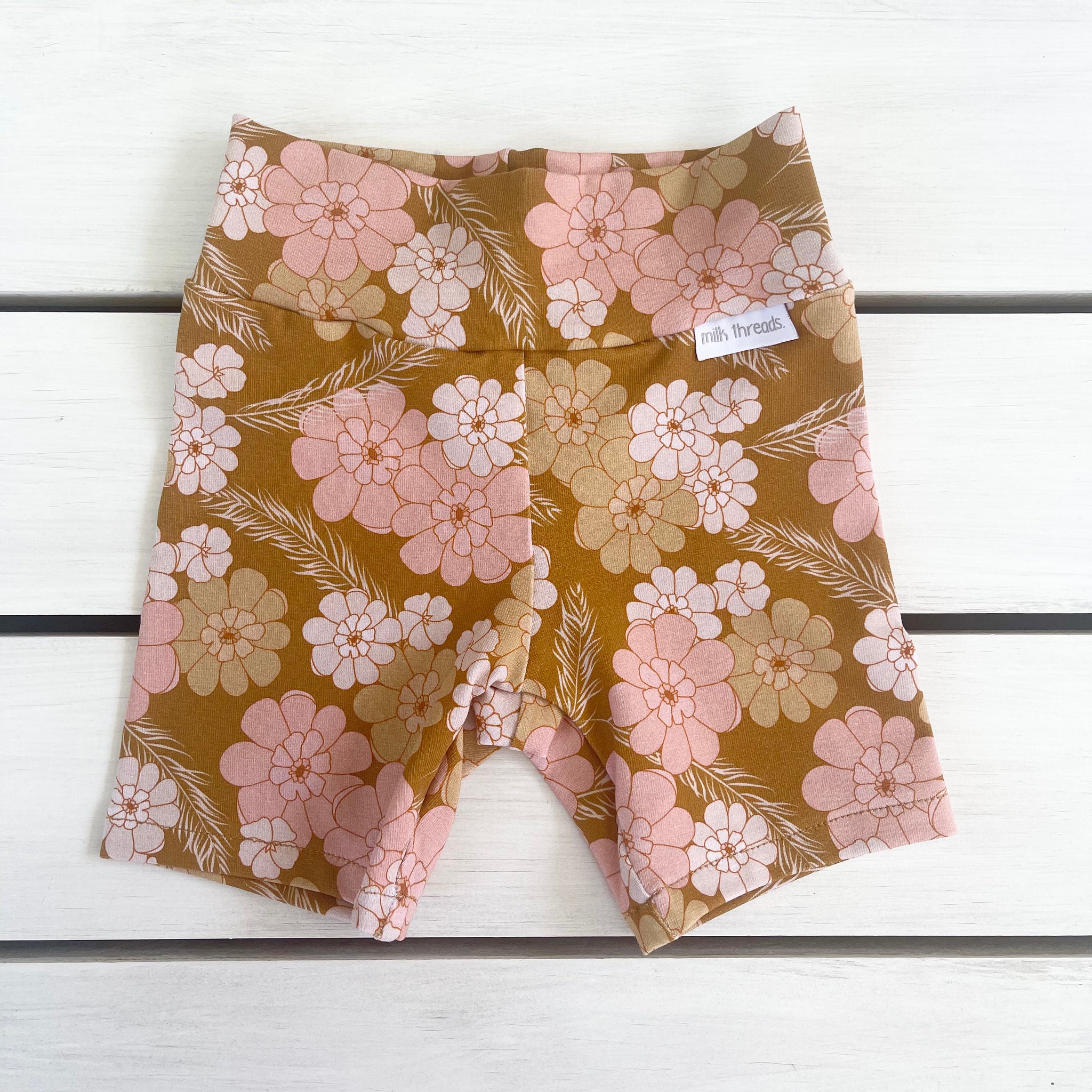 Hawaiian Floral Bike Shorts – Milk Threads