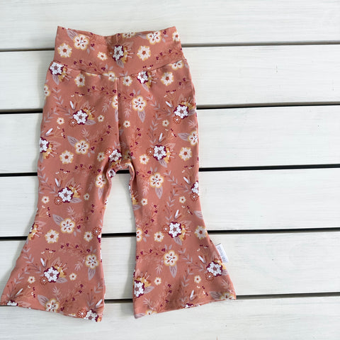 Coral Clay Floral Flares (only size 000 & 00 left)