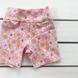Pink & Lilac Floral Bike Shorts
