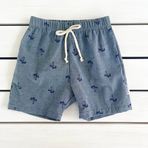 Chambray Palm Shorts (only size 0 left)
