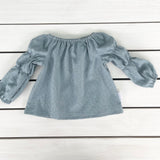 Dusty Blue Willow Top